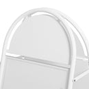 Stop-Trottoir en Acier Pliable Blanc