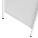 Stop-Trottoir en Acier Pliable Blanc