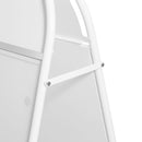 Stop-Trottoir en Acier Pliable Blanc