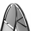 Stoepbord Staal Inklapbaar Zwart