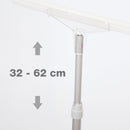 Présentoir pour Affiches Réglable avec Base en Plastique Blanc