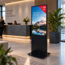 43″ LG 4K Digital Signage Totem met Wielen – Zwart