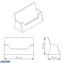 Visitekaarthouder Acryl Liggend Formaat
