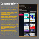 43" LG 4K Digitale Signage Totem – Vrijstaand Wit Reclamescherm – 24/7 Gebruik – Met Webbeheer, Content Planner, CMS & Ingebouwde Editor