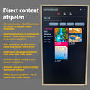 43" LG 4K Digitale Signage Totem – Vrijstaand Wit Reclamescherm – 24/7 Gebruik – Met Webbeheer, Content Planner, CMS & Ingebouwde Editor