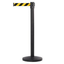 Zwarte Afzetpaal met Trekband 490cm