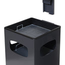 Vierkante Buitenafvalbak Met Asbak 70 Liter