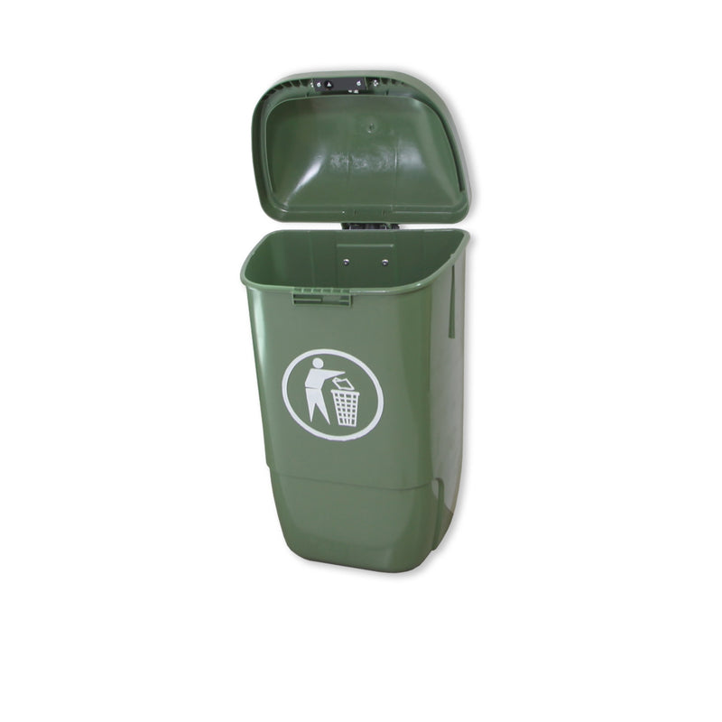 ECO Afvalbak Wand 50 Liter Groen