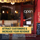 LED Neon Bord OPEN Wit