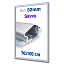 Savvy Kliklijst 32mm Zilver