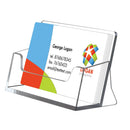 Visitekaarthouder Acryl Liggend Formaat