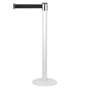 Witte Afzetpaal met Trekband 300cm