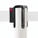 Witte Afzetpaal met Trekband 300cm
