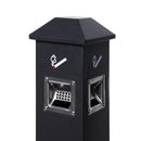 Staande Asbak Buiten Zwart