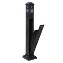 Staande Asbak Buiten Zwart