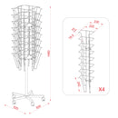 Carrousel à brochures mobile A4 - 32x