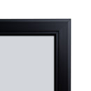 Menukast Buiten met Logo Magnetisch 4xA4 Zwart