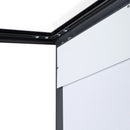 Menukast Buiten met Logo Magnetisch A4 Zwart