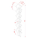 Wandfolderhouder 1/3 A4 - 6x